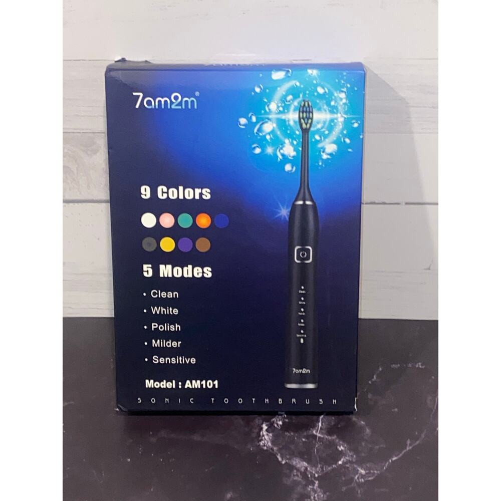 Sonic Electric Toothbrush with 6 Brush Heads for Adults Kids - LIGHT GREEN